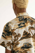 Beige Island Life Hawaiian Shirt