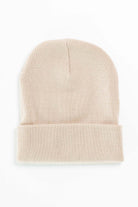Beige Knit Beanie