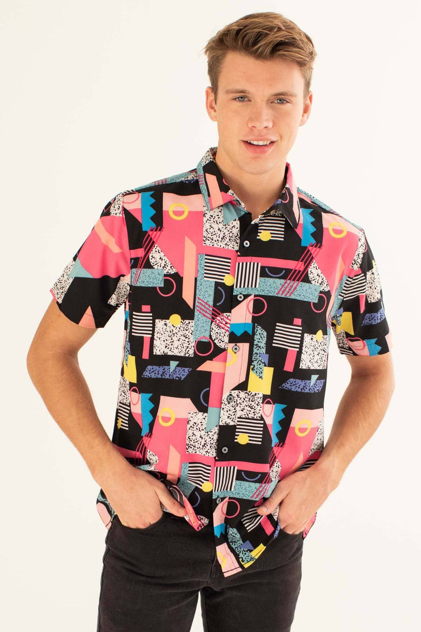 Belding Geo Static Button Up Shirt
