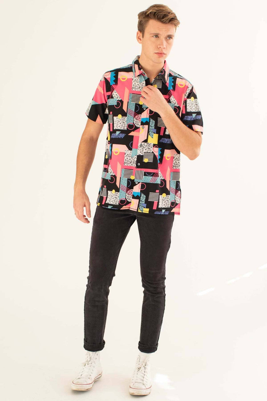 Belding Geo Static Button Up Shirt
