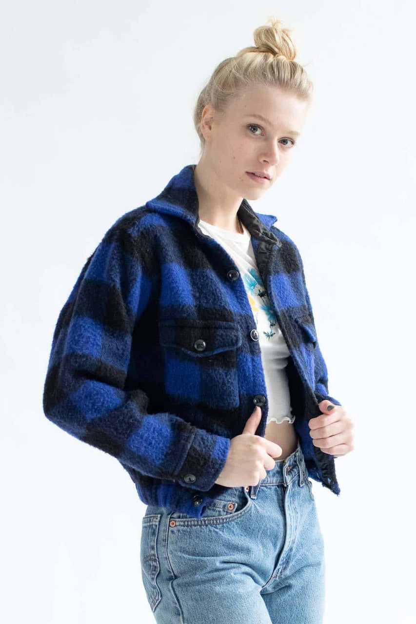 Black & Blue Flannel Jacket