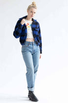 Black & Blue Flannel Jacket