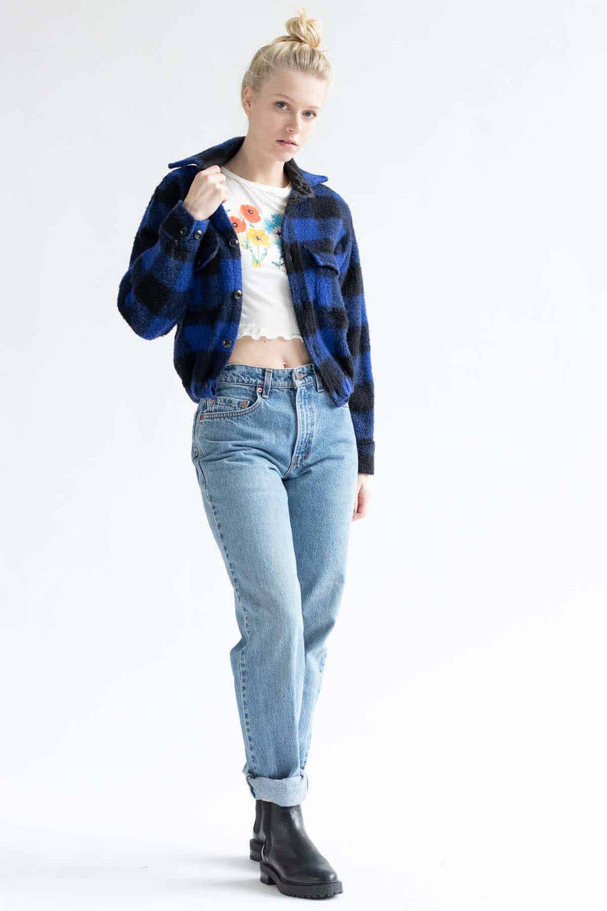 Black & Blue Flannel Jacket