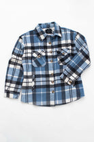 Black & Blue Plaid Oversized Shacket