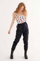 Black & Purple Nike Track Pants (sz. S)