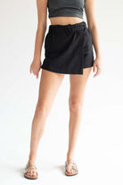 Black Belted Skort