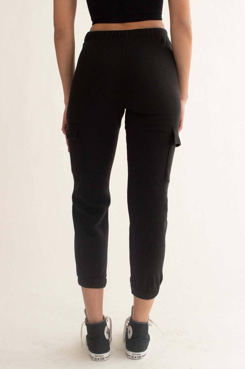 Black Fleece Cargo Joggers 1