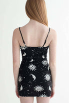 Black Celestial Mini Dress