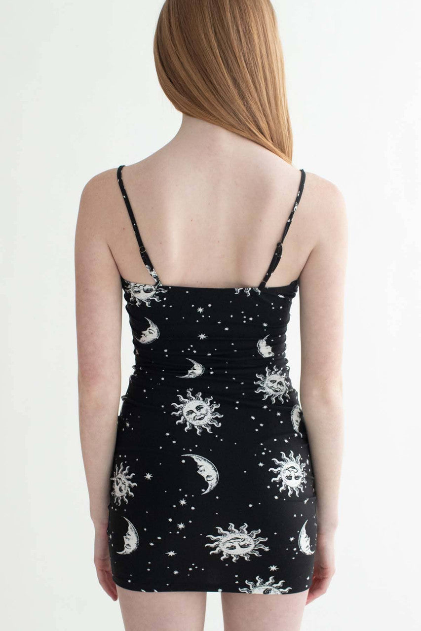 Black Celestial Mini Dress
