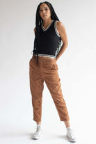 Black Contrast Trim Sweater Vest