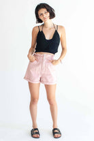 Black Crochet Tie Halter Top
