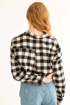 Black Cut Off Flannel