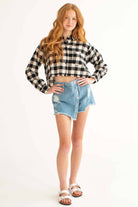Black Cut Off Flannel