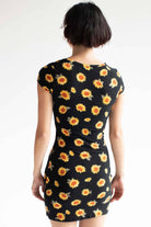 Sunflower Cutout Mini Dress