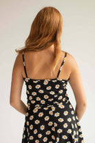 Black Daisy Crop Cami