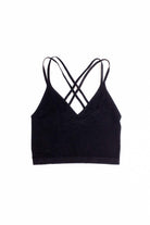 Black Double Strap Seamless Cami