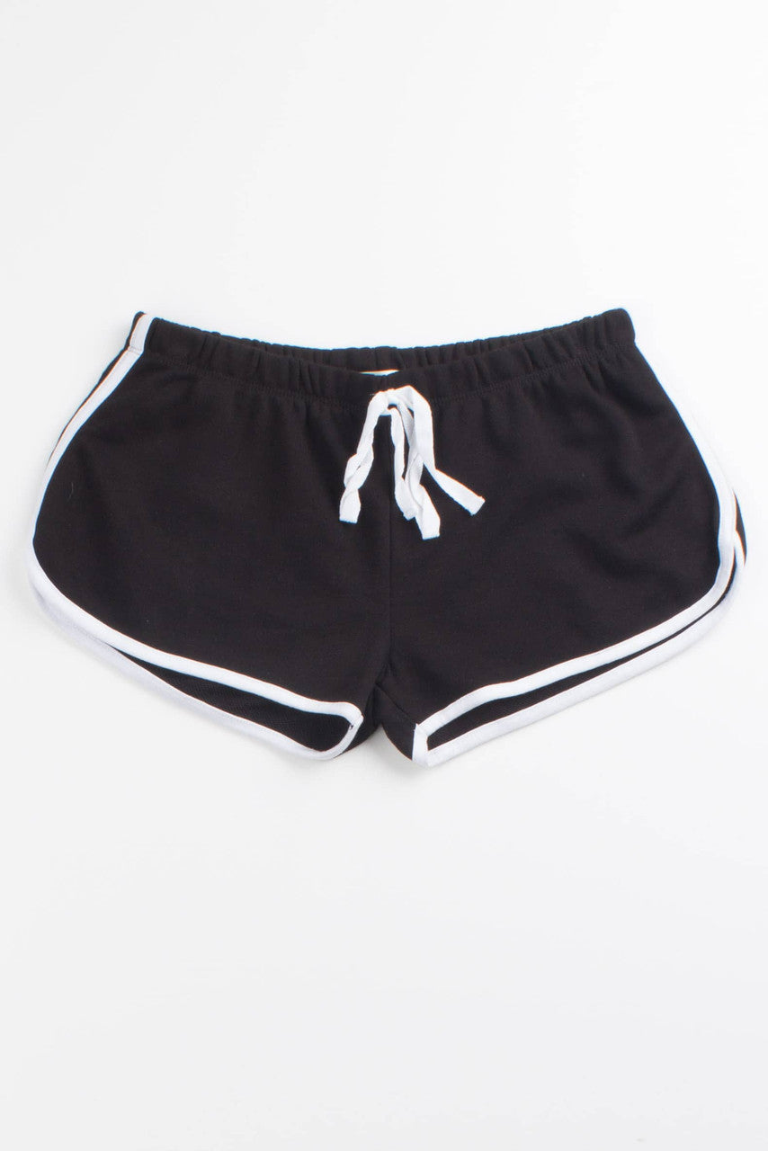 Black Drawstring Dolphin Shorts – Ragstock