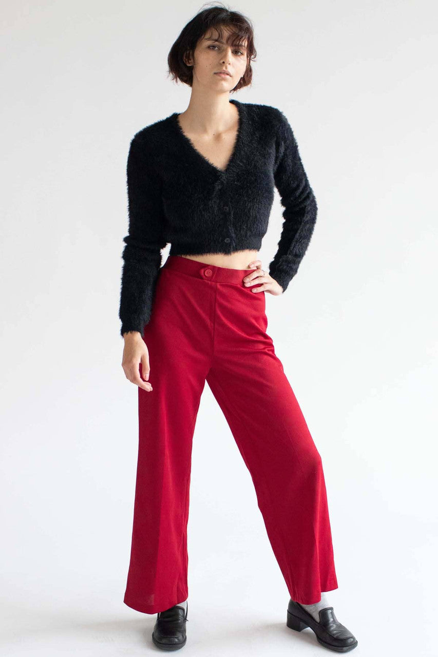 Black Eyelash Cropped Cardigan