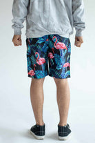 Black Flamingo Palm Swim Shorts