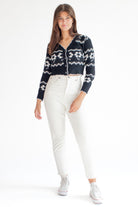Black Floral Cardigan