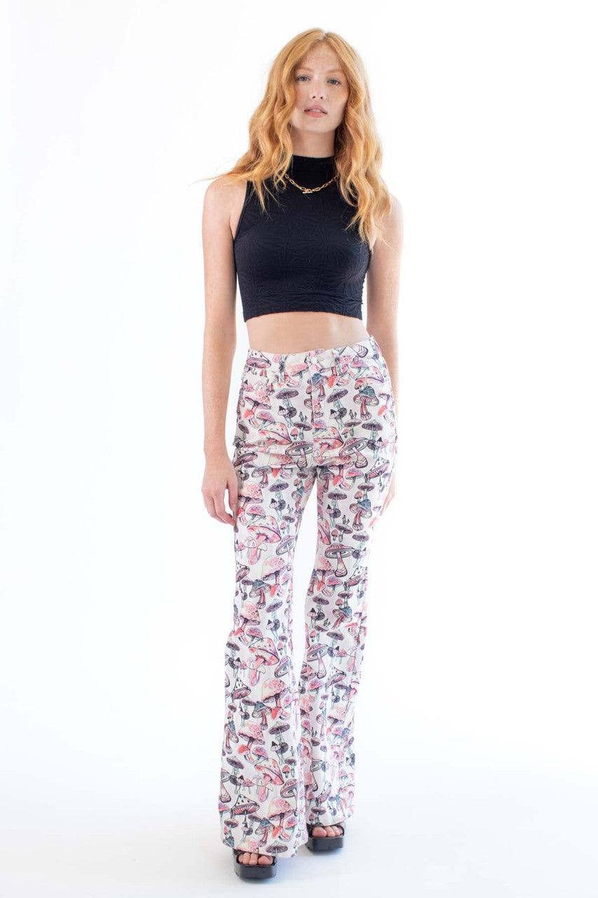 Black Floral Embossed Seamless Mock Neck