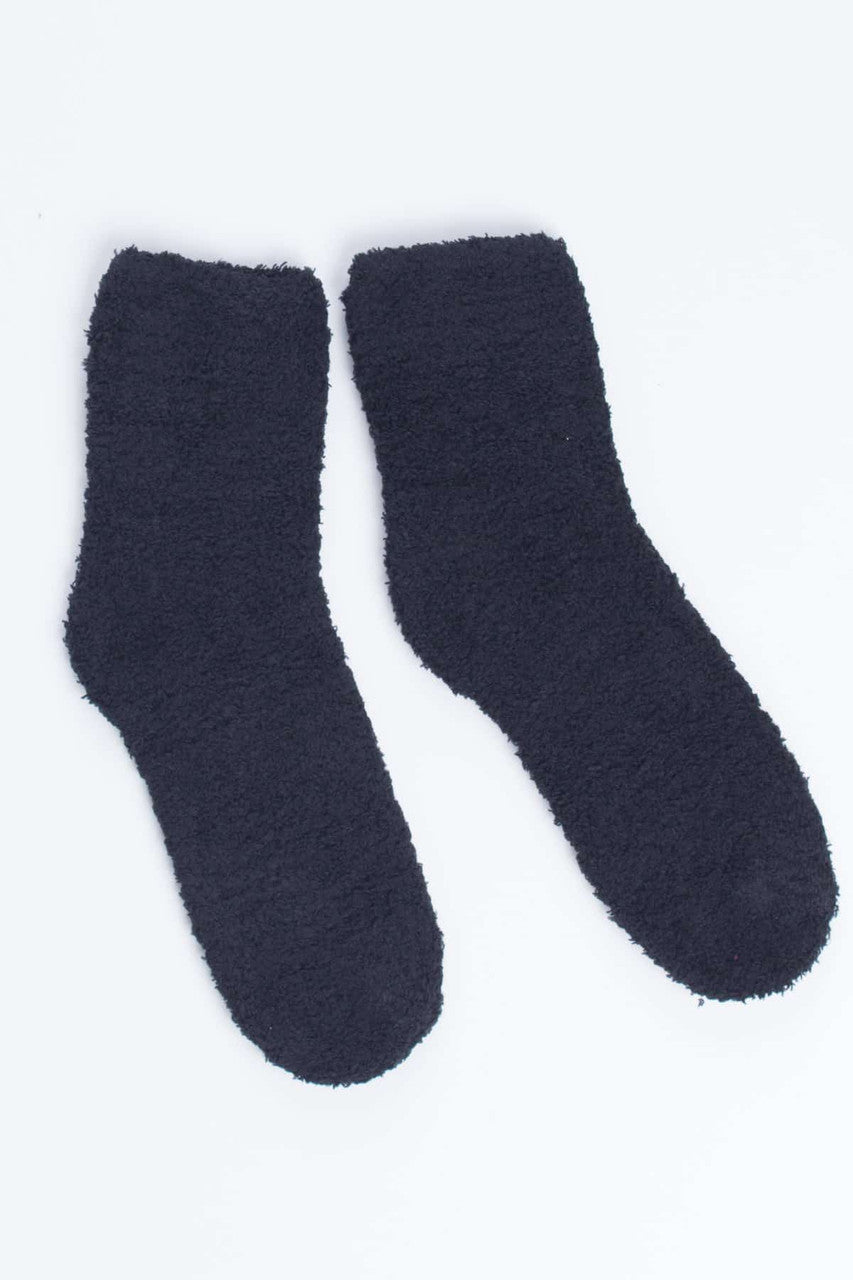 Black Fuzzy Socks