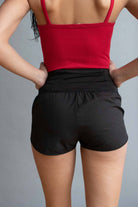 Black High Rise Speed Shorts