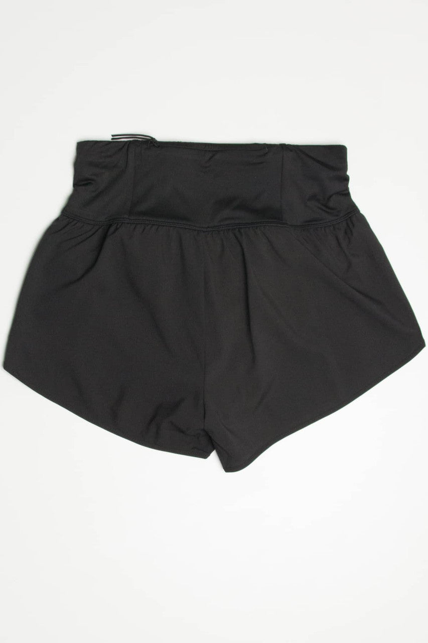 Black High Rise Speed Shorts