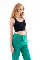 Black Hook & Eye Seamless Tank