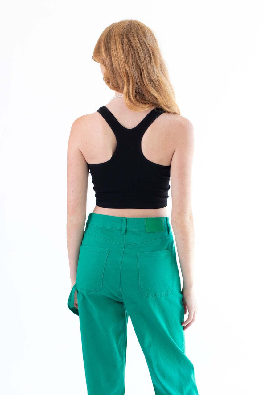 Black Hook & Eye Seamless Tank