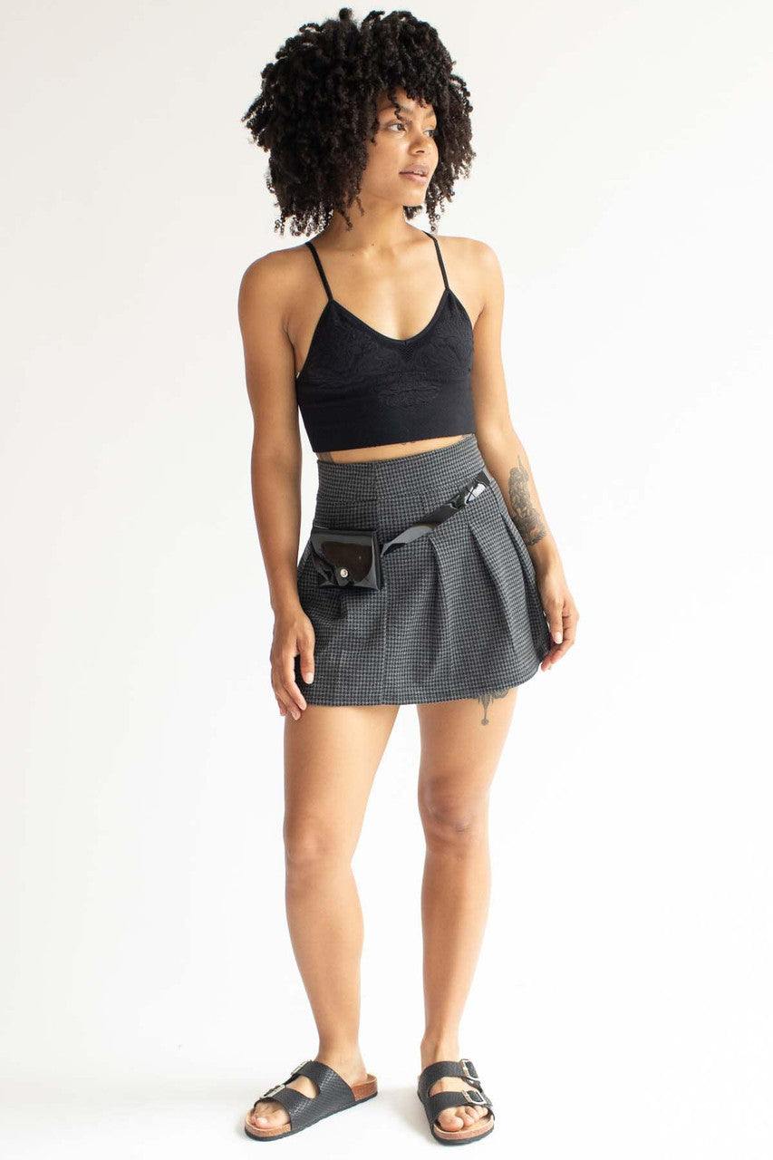 Black Jacquard Seamless Bralette