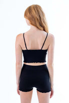 Black Matching Seamless Shorts and Cami