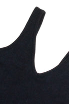 Black Mineral Wash Ribbed Tank