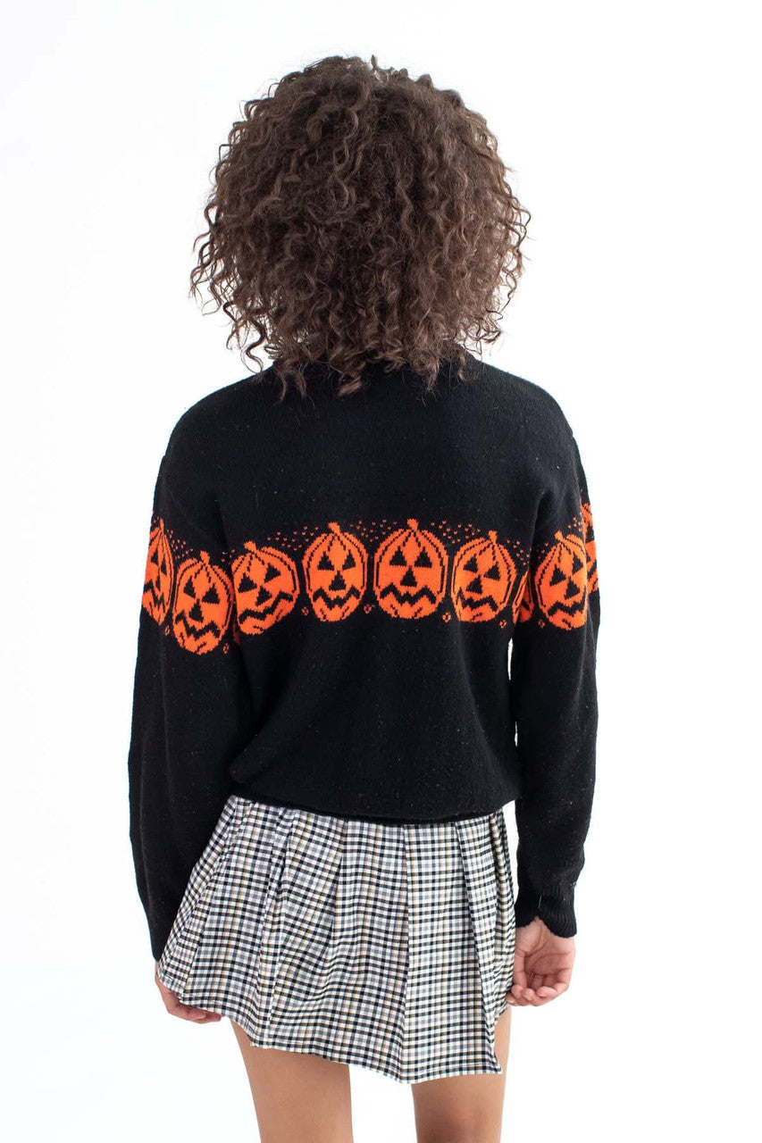 Vintage Jack O' Lanterns Halloween Sweater (1980s)