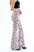 Inky Mushroom Flared Jeans