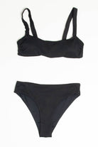 Black Ribbed Bikini Top 1