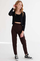 Black Ribbed Cami & Cardigan Set