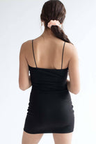 Black Ribbed Cami Dress 1