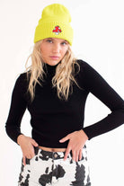 Black Ribbed Short Turtleneck Sweater