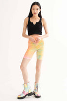 Black Seamless Notched Ribbed Crop Tank