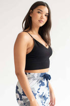 Black Seamless Ribbed Bralette (Extended Sizes)