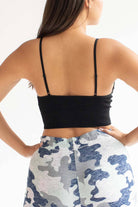 Black Seamless Ribbed Bralette (Extended Sizes)