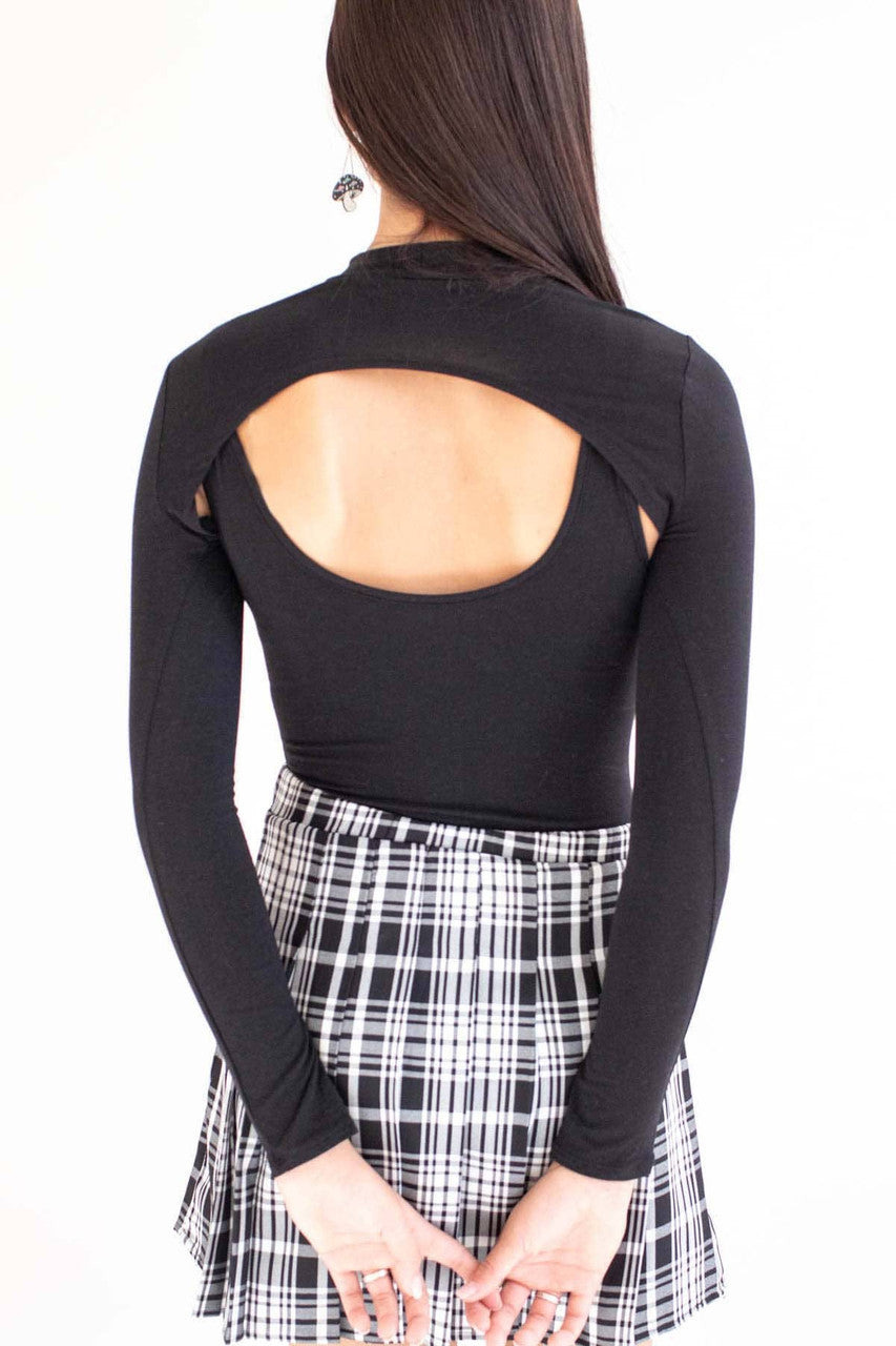 Black Shrug Bodysuit