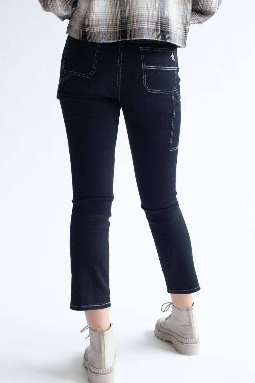 Black Stretch Carpenter Jeans 1