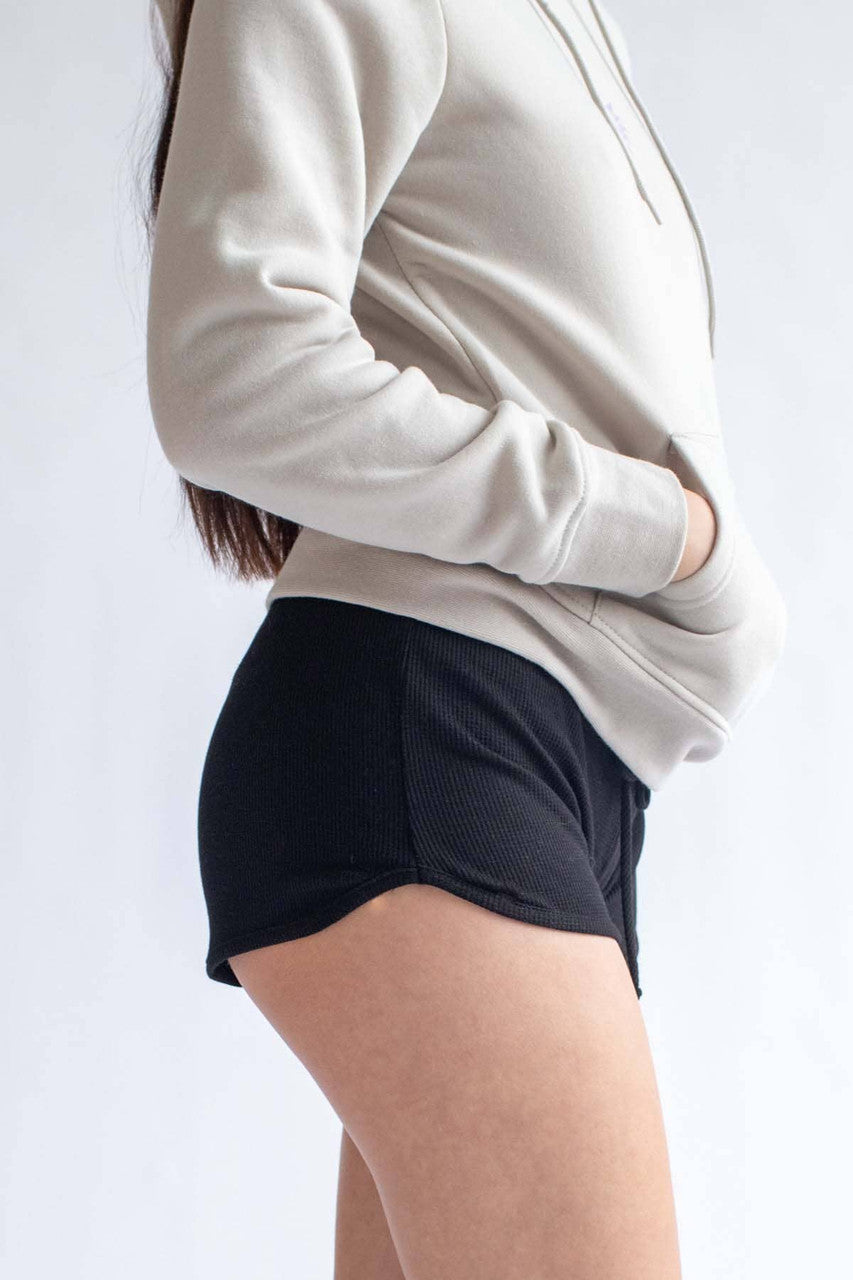 Black Thermal Dolphin Shorts