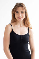 Black 3 Button Mini Dress
