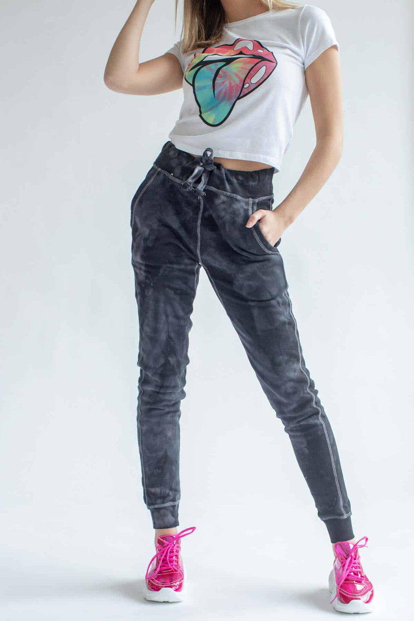 Black Tie Dye Joggers