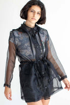 Black Tulle Anorak Jacket