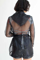 Black Tulle Anorak Jacket