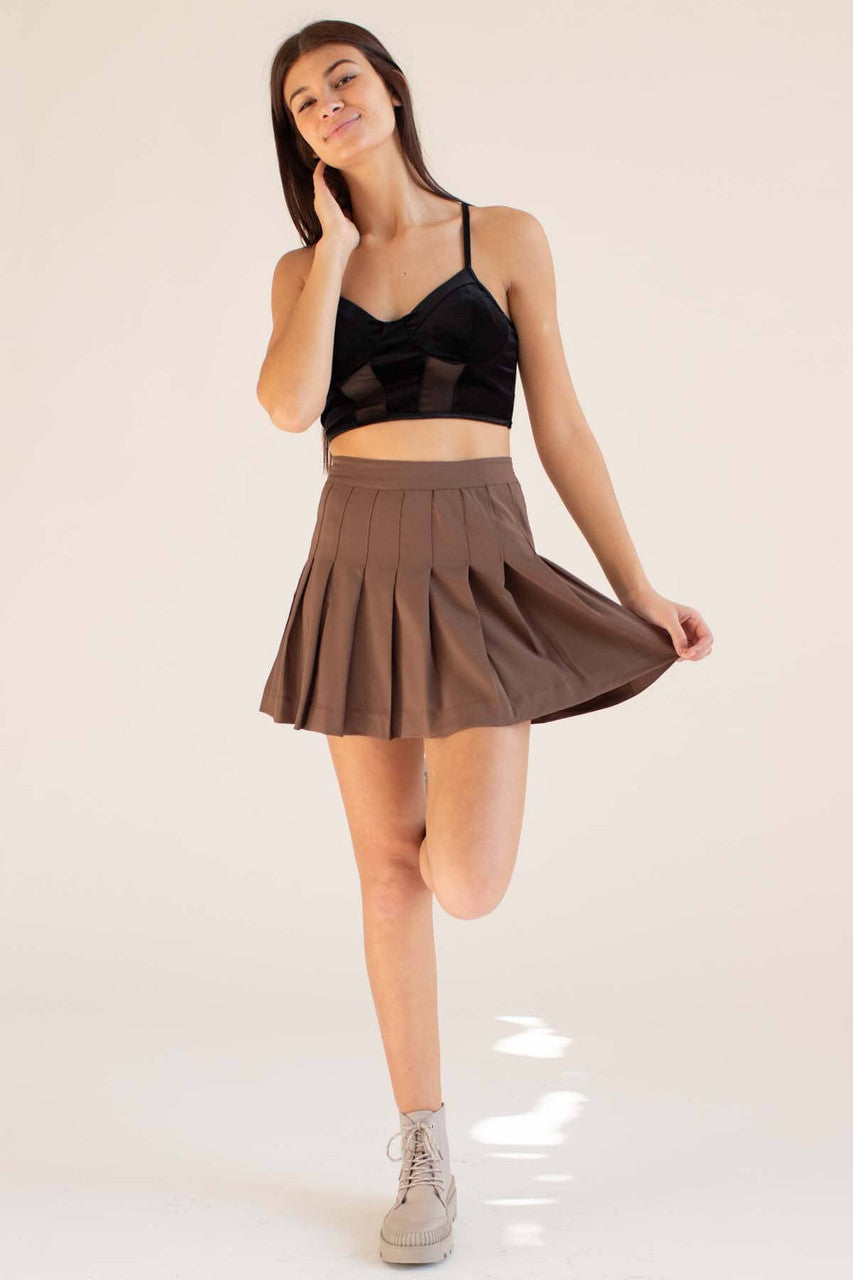 Black Velvet & Mesh Bustier